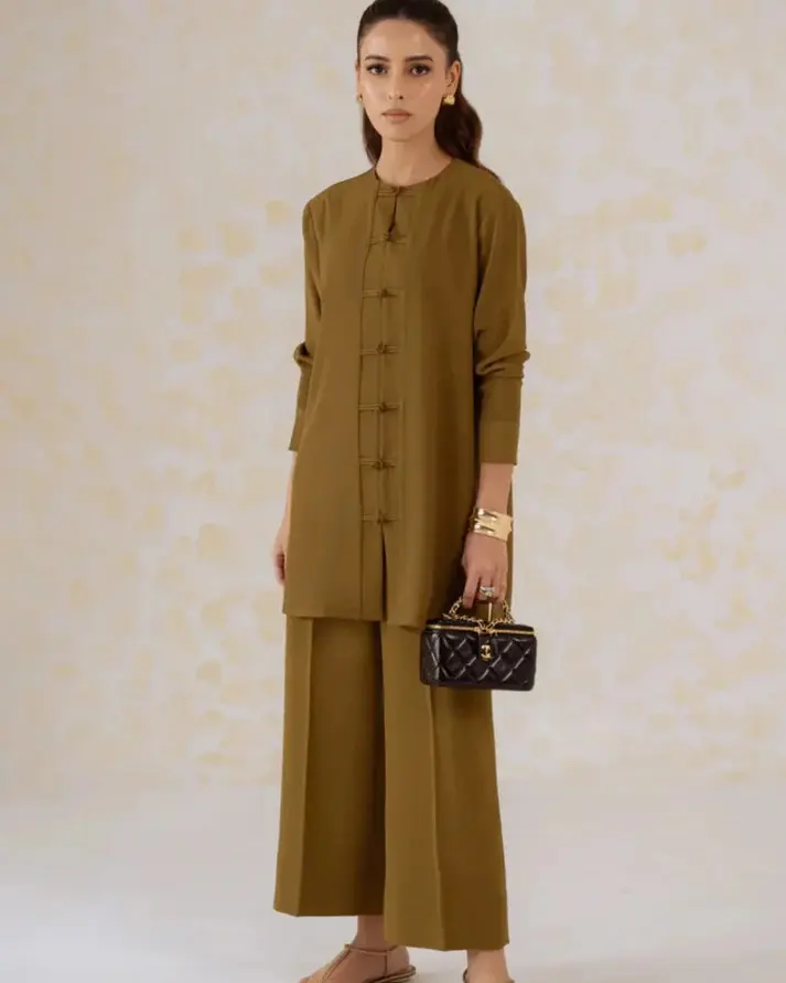 Women's Copper Glow Pants & Top Set, Womenswear Clothing Set