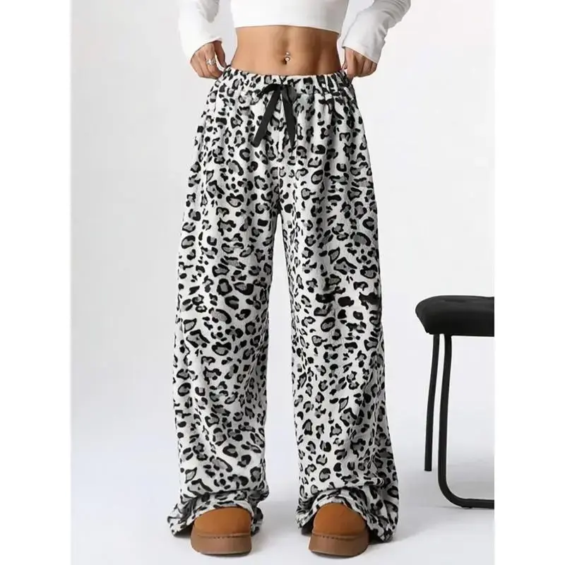 Comfort Women's Fuzzy Plush Pajama Pants Drawstring Elastic Waist Wide Leg Teddy Pj Bottoms Lounge Pants Casual Comfort Women's Fuzzy Plush Pajama Pants Drawstring Elastic Waist Wide Leg Teddy Pj Bottoms Lounge Pants Casual