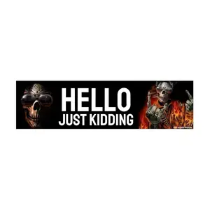 Hello. Just Kidding. Ghost Rider Skeleton Meme Decal