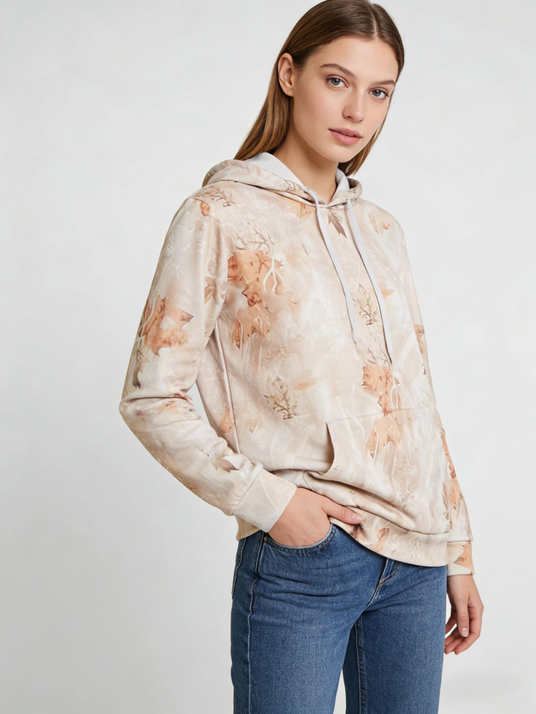 Comfort Hoodies – Oversized Camouflage Pullover Hoodie with Pocket, Long Sleeve Tops, Fall Tops, Women’s Fall Clothing, camohoodie
