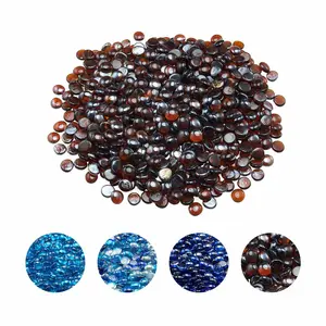 VEVOR Fire Glass, 10LBS/ 4.5KG High-Temperature Resistant Fireplace Rocks, 3/4-Inch/ 19.05 mm Reflective Smokeless Firepit Glass Beads, High Luster Stone Landscaping for Fire Pit Table, Rich Amber