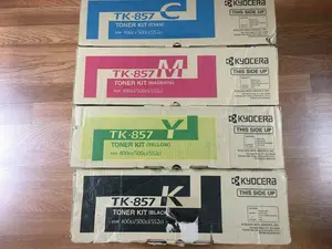Genuine Kyocera TK-857 CMYK Toner Set for 400ci-500ci-552ci Same Day Ship