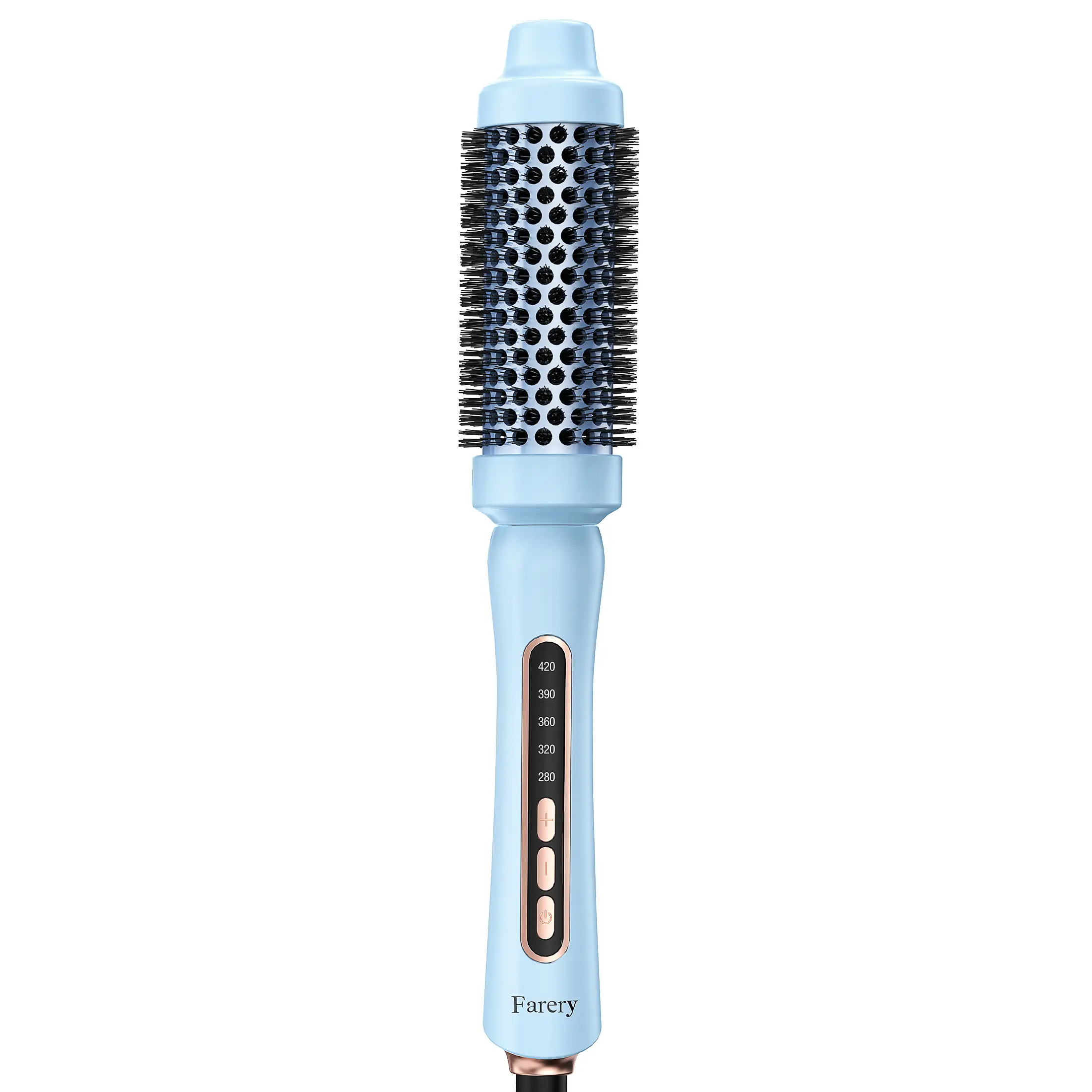 Farery 1.5 Inch Thermal Brush, Adjustable Temp, Dual Voltage for Travel, Easier & Faster & Smoother
