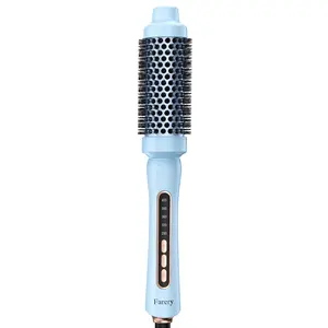Farery 1.5 Inch Thermal Brush, Adjustable Temp, Dual Voltage for Travel, Easier & Faster & Smoother