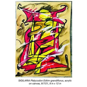 (2022) N# 12-100RB2022 Acrylic on Canvas Paper 9 x 12 inches