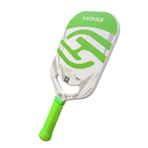 HTPICK T700 Carbon Fiber Pickleball Paddle with Aero Throat Hot-Press Moulding 16mm Polymer Core for Improved Swing Speed and Maneuverability Professional Thermoformed Paddle