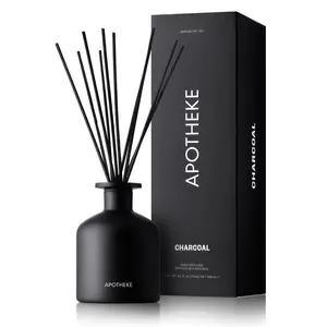 Charcoal Reed Diffuser - Elegant Design for Home Decor with Versatile Performance - Luxury Woody Fragrance
