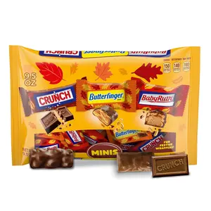CRUNCH and Baby Ruth Minis, Assorted Candy Bars, Great for Gifting and Sharing, Bulk Variety Pack, 9.5 oz