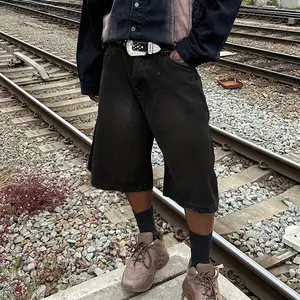 Men's Solid Color Denim Shorts Without Belt, Casual Comfy Fashion Short Jeans for Summer, Men's Bottoms for Daily Wear