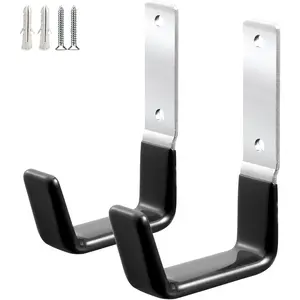 Heavy Duty Steel Garage Hooks,Garage Storage Utility Hooks,Anti-Slip Garage Hooks,Garage Garden Tool Organizer