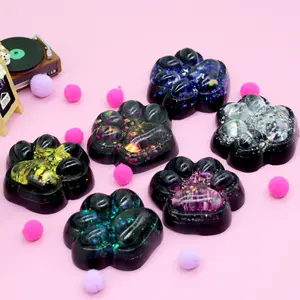 Stress Relief Toy Taba Cat Paw, Cute Sensory Toys, Handmade Soft Silicone Sticky Toys, Bouncy Stress and Relaxation Toy, Stretchable Springy Cat Paw