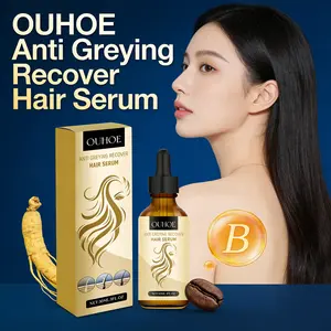 OUHOE Anti Greying Hair Serum - Melanin Boosting Nourishing Hydrating Repair Serum for Gray Hair