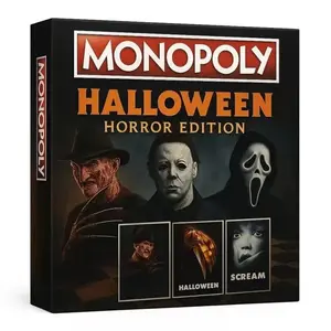 Monopoly Halloween Horror Collectible Board Game - Halloween & Scream Themed for Spooky Game Night Fun