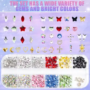NOVANI DIY Tooth Gem Kit 1000 Pieces with Tools Flat Back Glass Rhinestones for Teeth Crystal Dental Accessory Style Jewelry Crystal Tooth Gem Kit with Drill