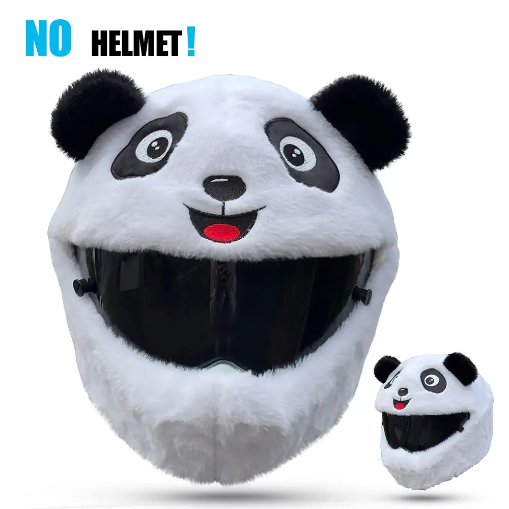 Cartoon Animal Helmet Cover, Soft Plush Material, Comfortable and Protective, Ideal for Helmet Protection, Durable and Stylish Design, Universal