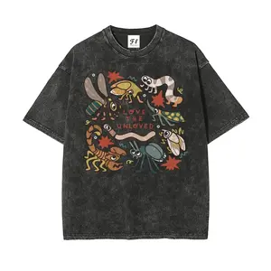 Love The Unloved Insect Lover Shirt S~3XL Oversize Unisex Washed T-Shirt for Women and Men's Unisex Fit Batik Cotton Oversize Streetwear Menswear Super Soft Pre-Shrunk