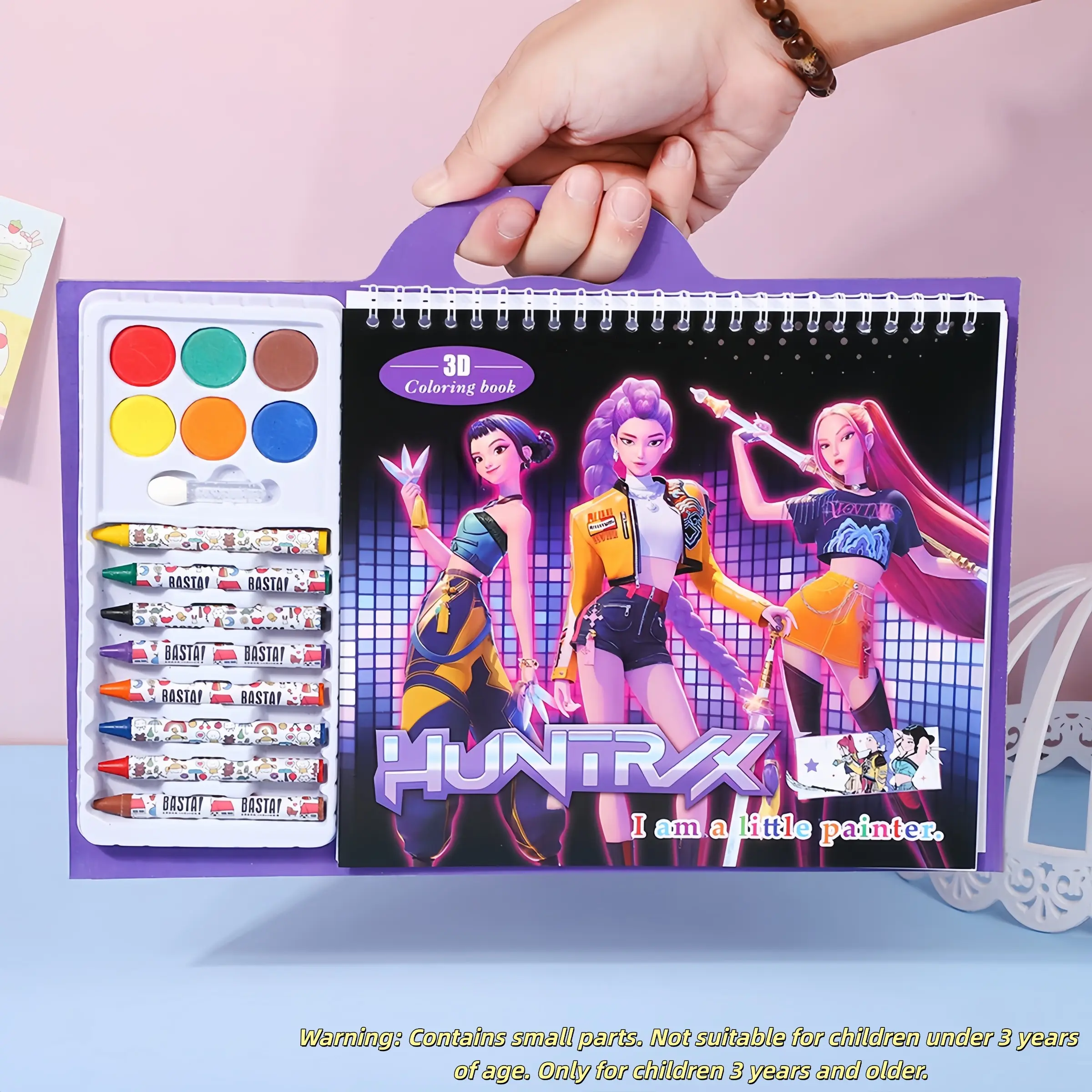 Anime Kids Coloring Book, Singing Queen Colorful Drawing Activity Book, Safe Art Materials Art Supplies Kit Creative Design Fun Gift, Model Xinghao Et, Huntrx