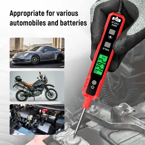 KAIWEETS Smart Auto-Ranging Automotive Circuit Tester 0.8-100V DC - Professional Car Battery Voltage Tester with Sharp Probe | Bidirectional Polarity Checker | Fuse/Continuity/Resistance Detector with Audible Buzzer