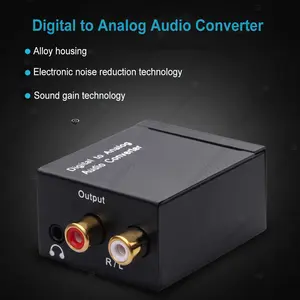 hd mi splitter Quiet Cooling Xbox 360 Slim Power Supply Audio Converter Coaxial Optical Fiber Toslink Digital to Jack 3.5mm Analog For RCA SPDIF Digital Audio Decoder Stereo Amplifier