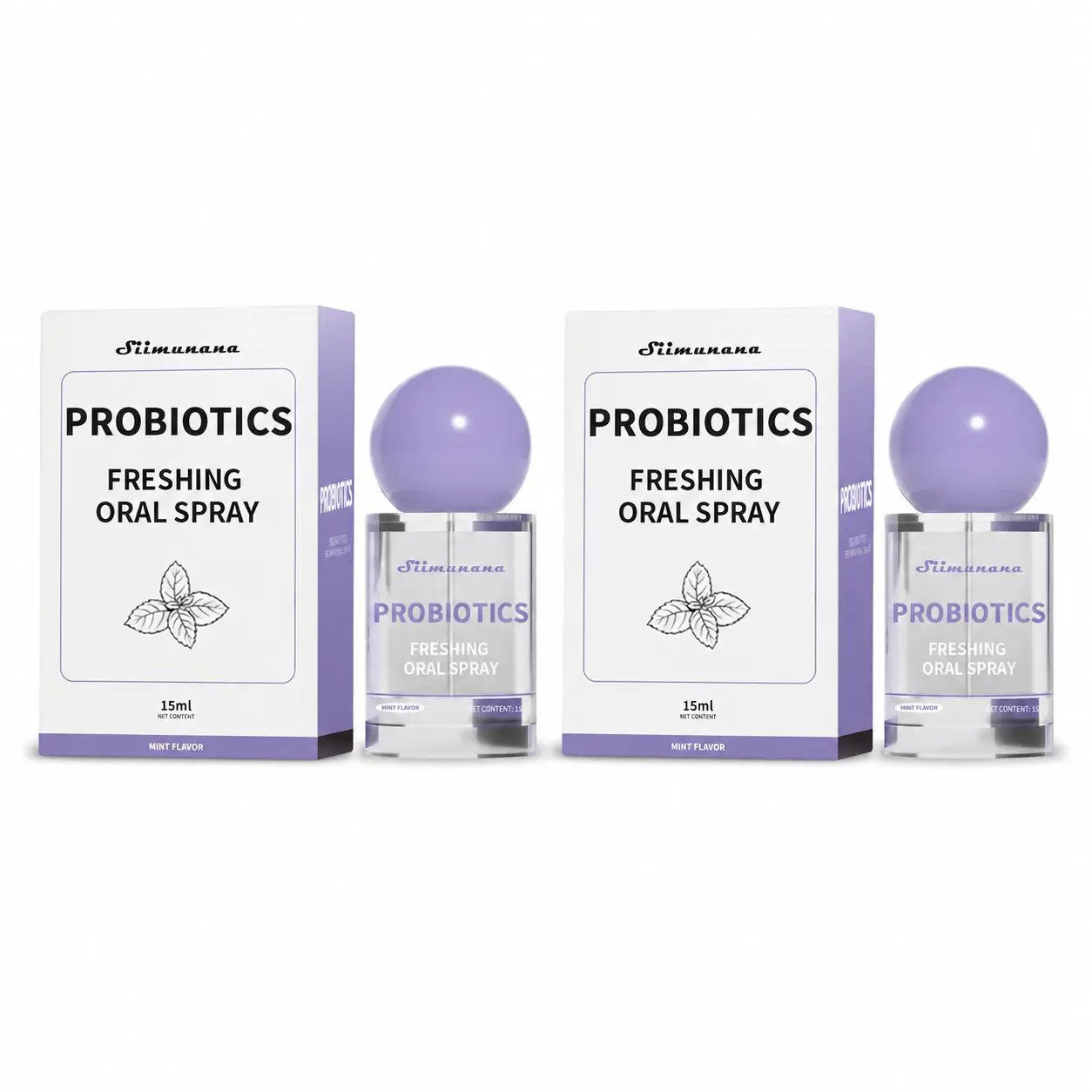 15ML Oral Spray - Five Flavors Available | 20ml Sugar-Free Portable Breath Freshener | 1-Color Mouth Spray Combo Pack - Portable Fresh Breath Set