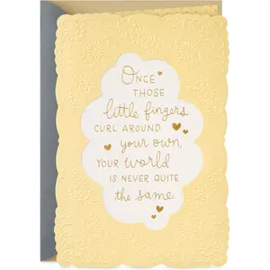 Baby Shower Card for New Parents (World Is Never Same) Welcome New Baby, Congratulations, Gender Reveal