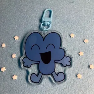 Four Acrylic Keychain, BFDI - Object Show Kawaii Cartoon Game Character Gift, Cute, Durable, And Perfect For Bags, Keys, Or Gifts. Great For Daily Use Or As Thoughtful Little Gifts For Your Friends And Yourself.