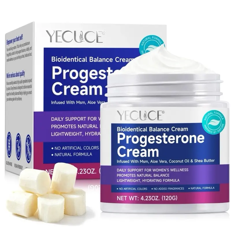 Women's Wild Yam Progesterone Balance Moisturizer - Lightweight Daily Hydrating Cream Infused with MSM, Aloe Vera, Coconut Oil, Shea, Hydrate
