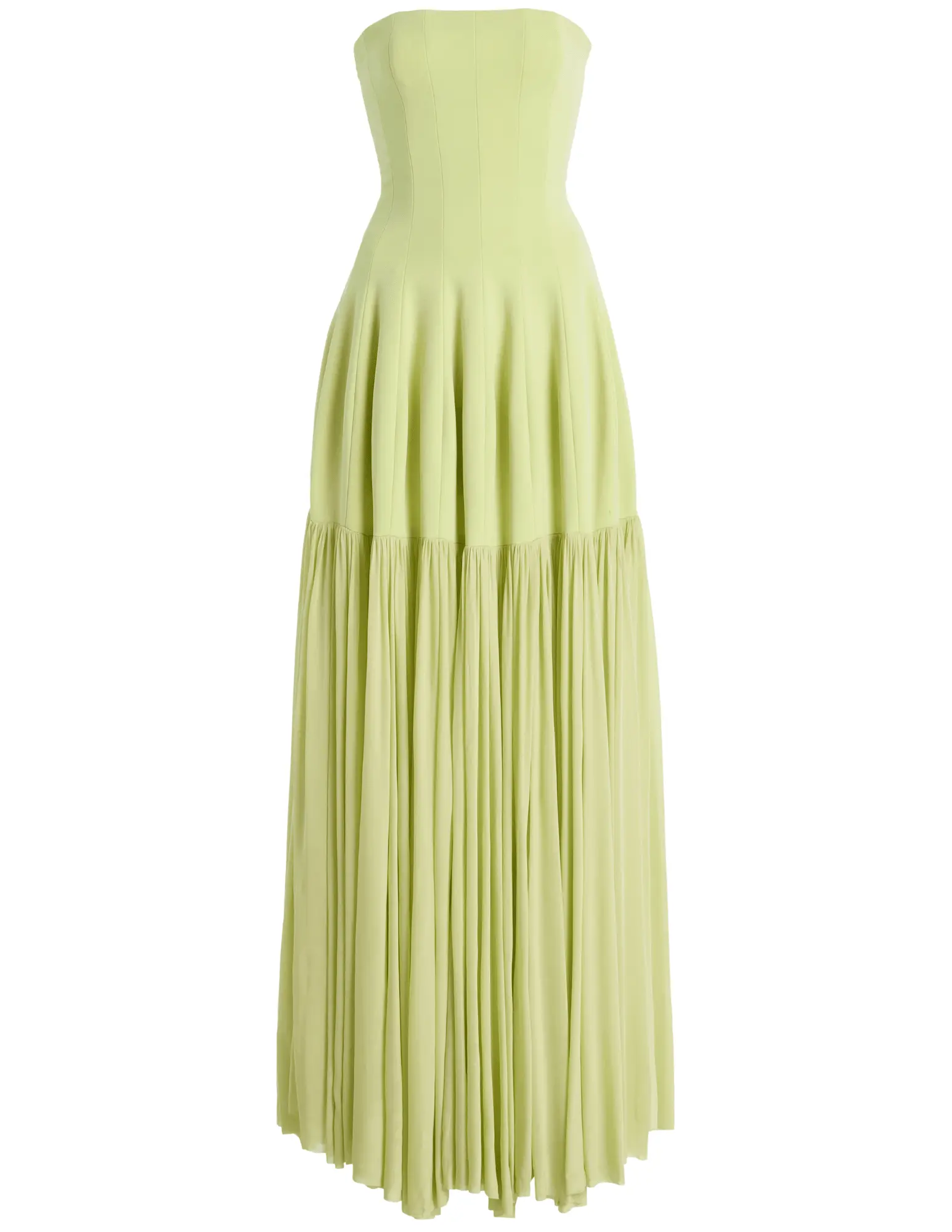 Simkhai Sandrine Crepe Bustier Maxi Dress in Celadon-SALE - TikTok Shop
