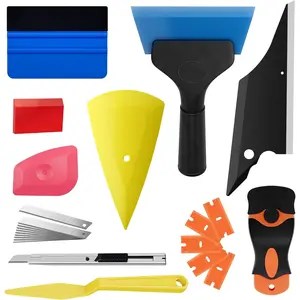24PCS Window Tint Kit, Professional  Easy-to-Use Window Tinting Tools for Car or Home - Includes Tint Squeegee, Felt Squeegee, and Cutting Knife for Window Film Installation summervibes