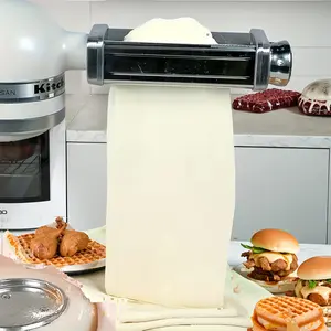 1 pc Stainless Steel Pasta Maker Roller, Fettuccine/Spaghetti Maker Cutter, Kitchen Mixer Attachment Set, Kitchen Cooking Accessories, Fits All Kitchenaid Standing Mixers