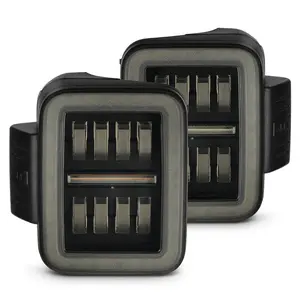 AlphaRex 19-25 Jeep Gladiator JT NOVA-Series Prismatic LED Tail Lights Alpha-Black