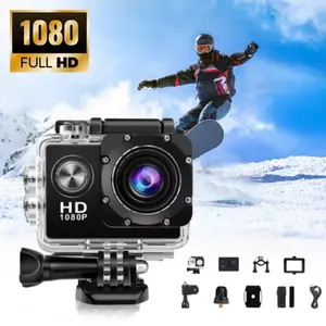 1080P Action Camera with SD Card,98FT/30M Underwater Camera,140° Wide Angle,Sports Camera with Accessories Kit,Suitable for Travel, Hiking & Surfing, Waterproof Action Camera