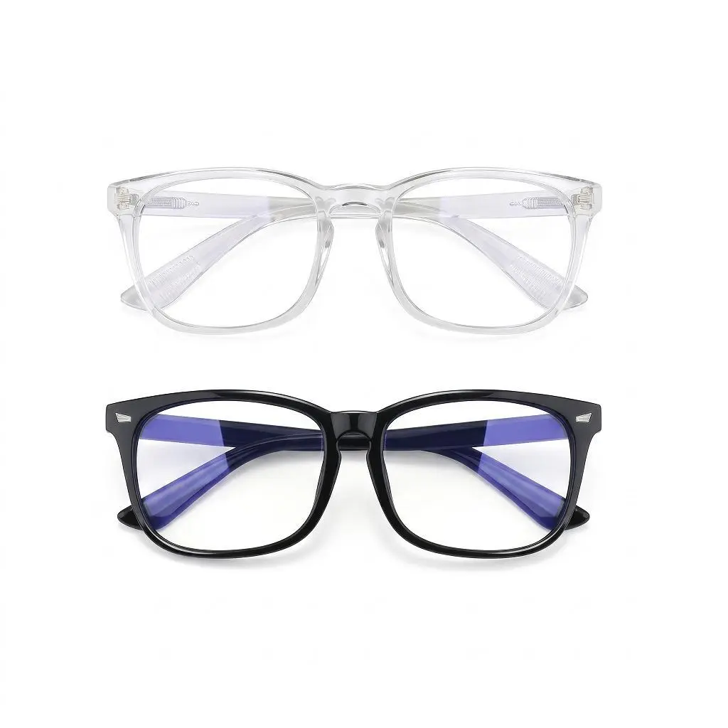 Blue Light Blocking Sports Eyewear - 1.61 Index Lenses, Anti-Eyestrain, Anti-Glare, UV Protection, Impact Resistant, Flexible PC Minimalist Lightweight Frame for Screen Time, Office Use, Allday Wear