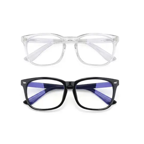 Blue Light Blocking Sports Eyewear - 1.61 Index Lenses, Anti-Eyestrain, Anti-Glare, UV Protection, Impact Resistant, Flexible PC Minimalist Lightweight Frame for Screen Time, Office Use, Allday Wear