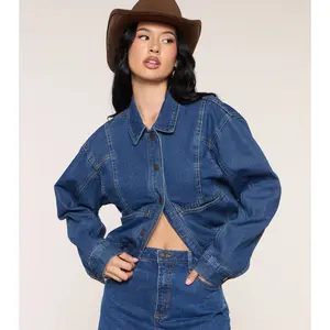 Cool Girl Attitude Denim Trucker Jacket