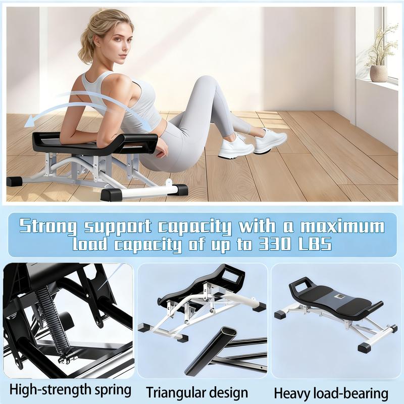 Swing Glider Stepper with Resistance Bands，Multifunctional Home-use Pelvic Floor Muscle Trainer, Balance Stepper, Ski Machine & Leg Shaping Equipment