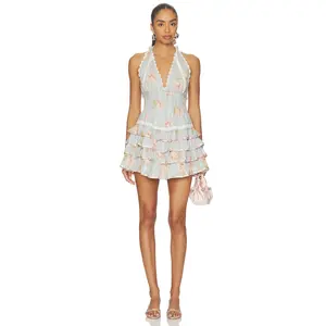 LoveShackFancy Kerch Dress in Rustic Sky
