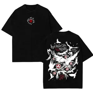 Uchiha Itachi Naruto Vintage Mineral Washed Heavyweight Cotton Graphic Tee Oversized Unisex Anime Shirt Y2K Streetwear Casual Top Cosplay Gift For Manga Fans Trendy TikTok Fashion Everyday Wear Akatsuki Merch T-Shirt Menswear Apparel Top Anime Lover