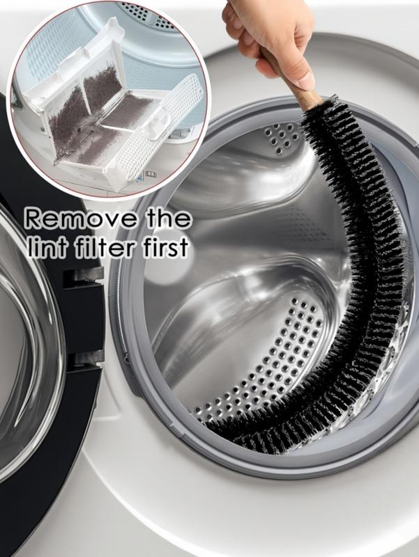 LMMAKE Dryer Vent Cleaner Brush 29.9 Inch Long Flexible with 25.6 Inch Dense Nylon Bristles for Efficient Dust Removal Smooth Airflow in Dryers Refrigerators Air Conditioners Household Cleaning Tool