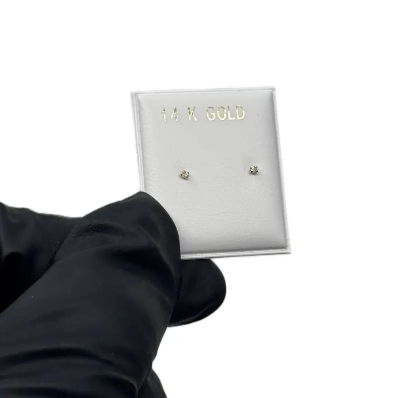 14K Gold Baby Earrings - Elegant and Durable Design