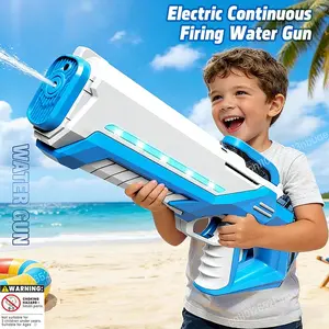 Teenage Electric Water Gun Toy - Automatic Water Absorber With Flashing Lights - Summer Large Capacity Water Sprayer - Automatic Water Blasts