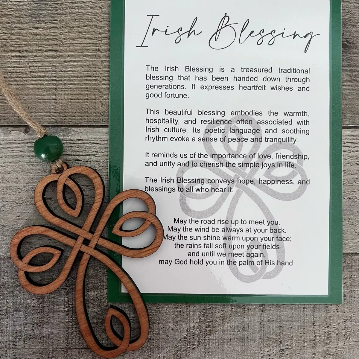 Irish Blessing Story Ornament