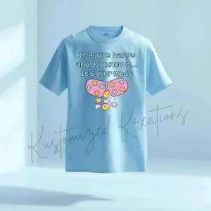 If You're Happy It's Your Meds • T-shirt Tee Shirt Comfortable Unisex Top Funny Sarcastic Cute Sarcasm Sublimation Humor
