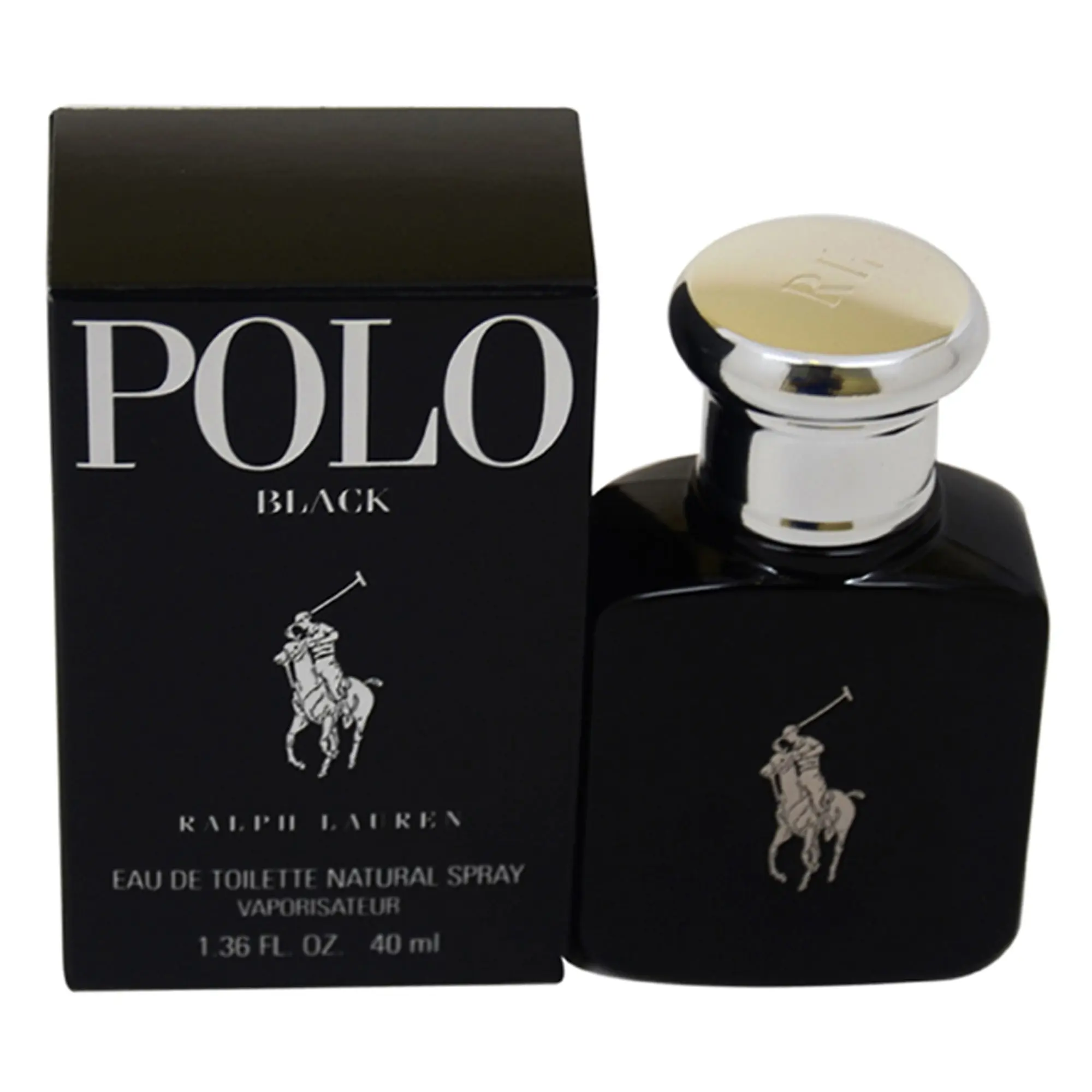 Ralph Lauren Polo Black 1.4oz EDT – Iconic Black Bottle & Timeless Scent