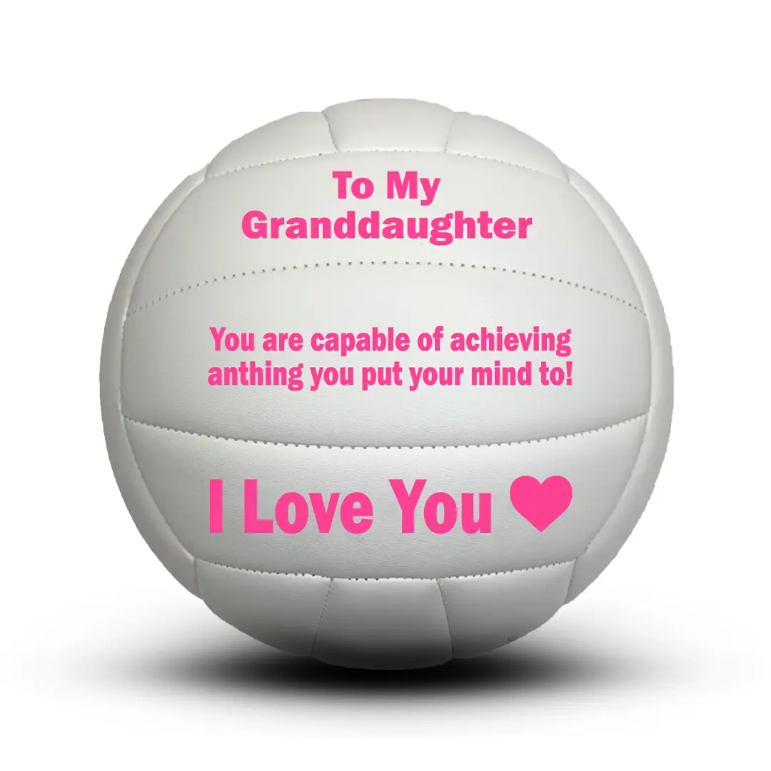 Custom To My Granddaughter Volleyball Gift, Personalized Volleyball