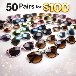 Mixed Lot Wholesale Horned Rim Aviator Round Clear Glasses