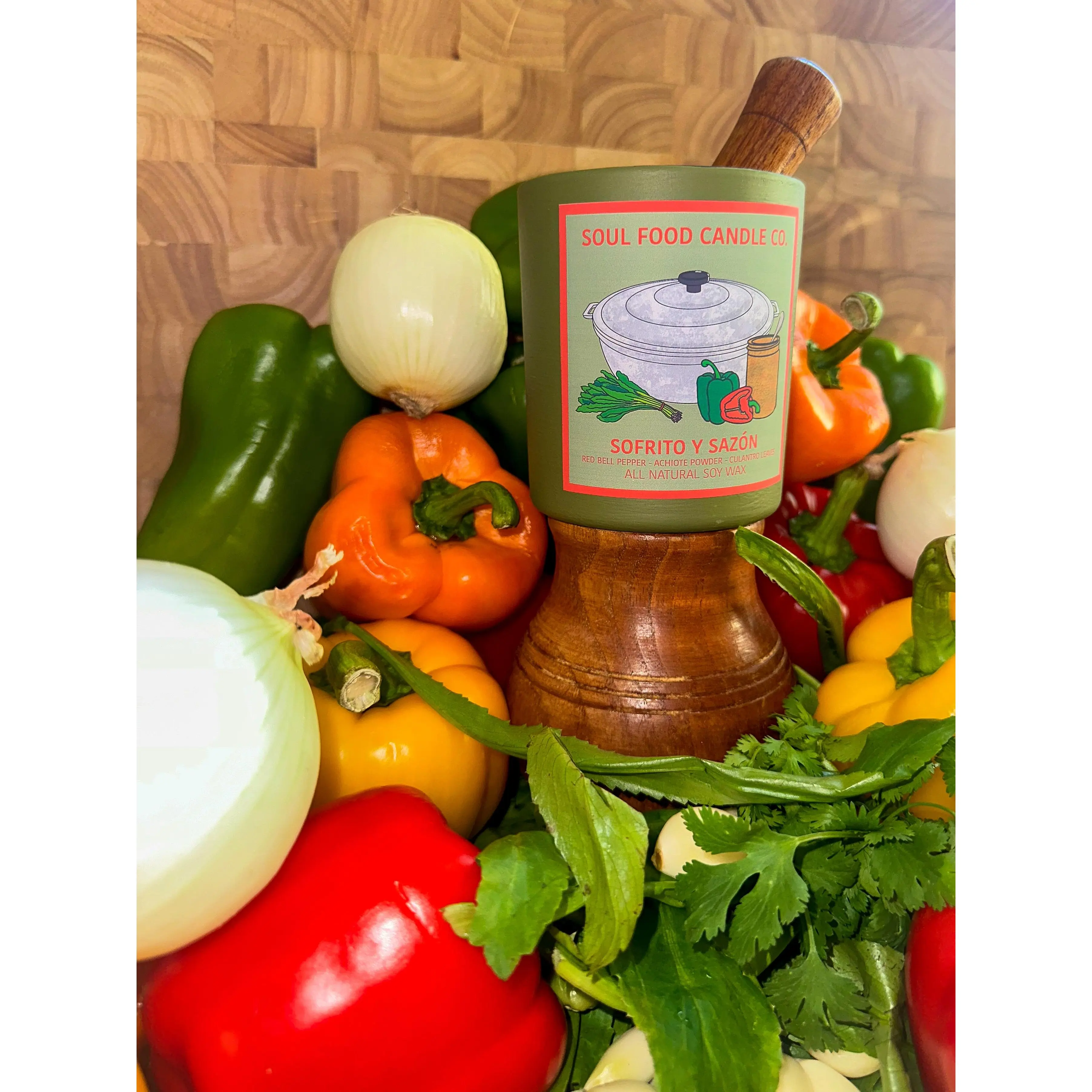 Sofrito y Sazón - Seasoning Scented All Natural Soy Candle