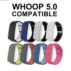 SportFlex Silicone Replacement Band, Waterproof Sweatproof Strap Compatible With Whoop 5.0/MG, Soft Adjustable Sport Accessory For Fitness & Daily Wear (No Device)