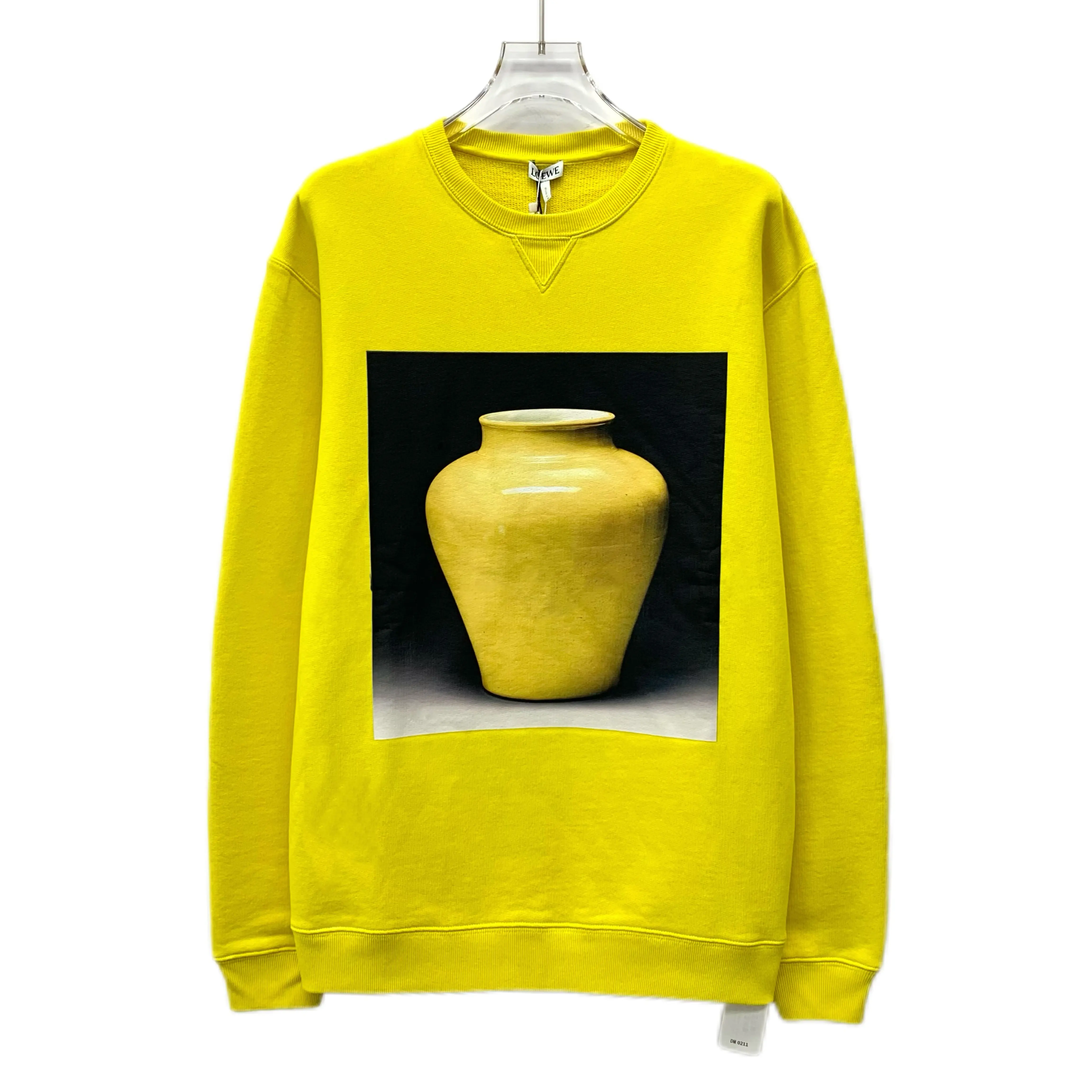 RDLT— Loewe Yellow Ceramic Photo Print Cotton Sweatshirt Size S