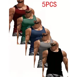 Men's Outdoor Sports Vest Quick-Dry Breathable Moisture-Wicking Lightweight Polyester Fiber Stylish Casual Running Fitness Sleeveless Vest Ideal for Gym Running Basketball Hiking and Outdoor Sports